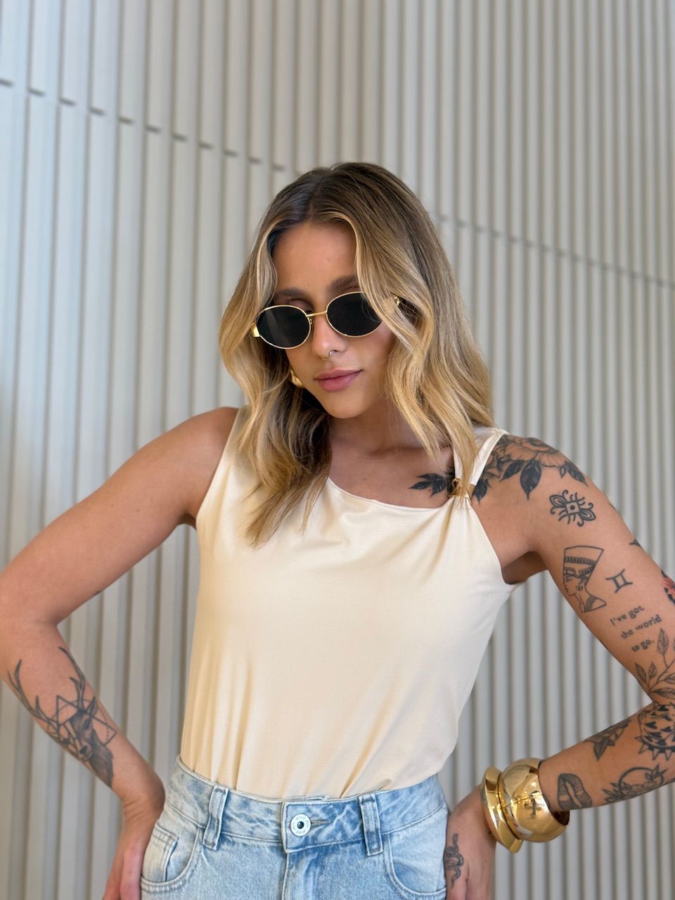 BLUSA BEATRIZ METAL AREIA