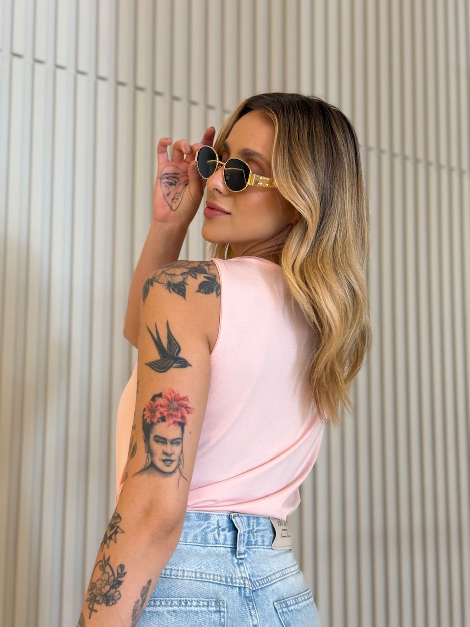 BLUSA BEATRIZ METAL BABY PINK