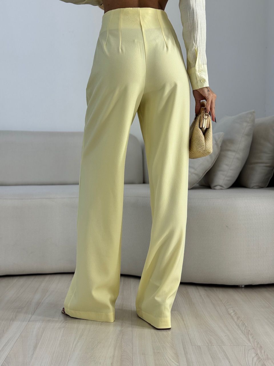 CALÇA GLENDA PANTALONA AMARELA