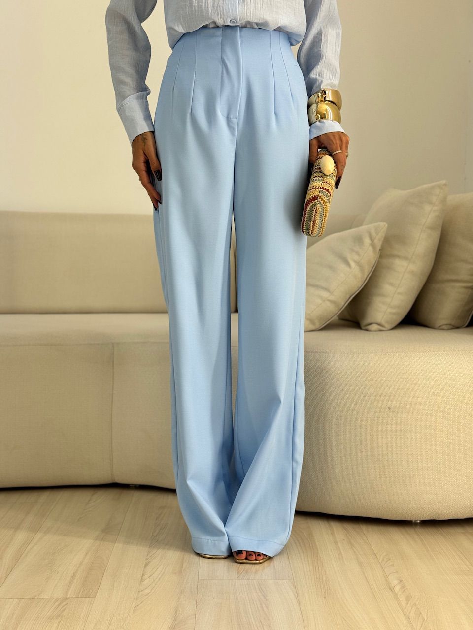 CALÇA GLENDA PANTALONA AZUL