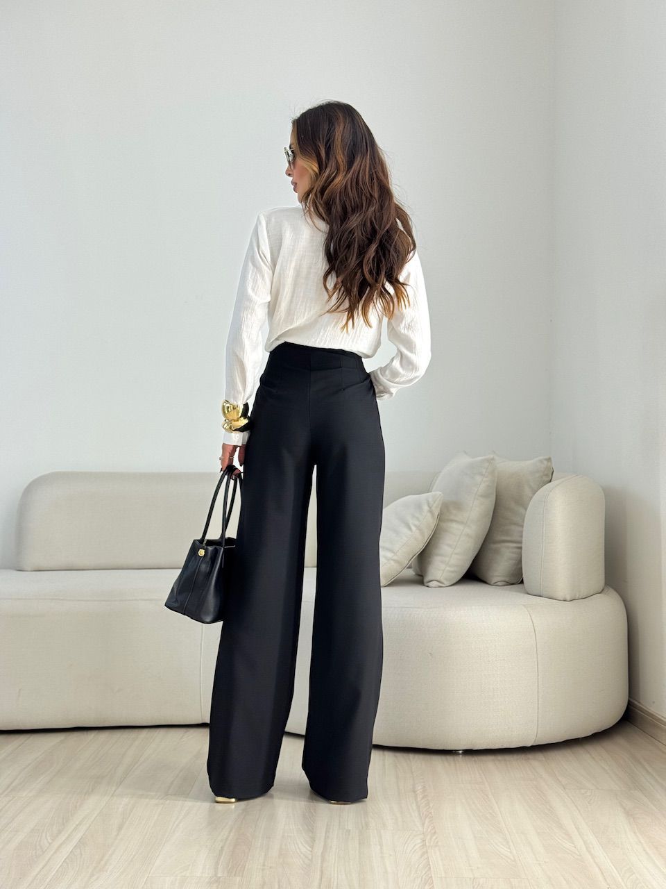 CALÇA GLENDA PANTALONA PRETO
