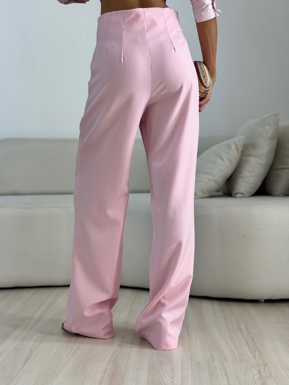 CALÇA GLENDA PANTALONA ROSA