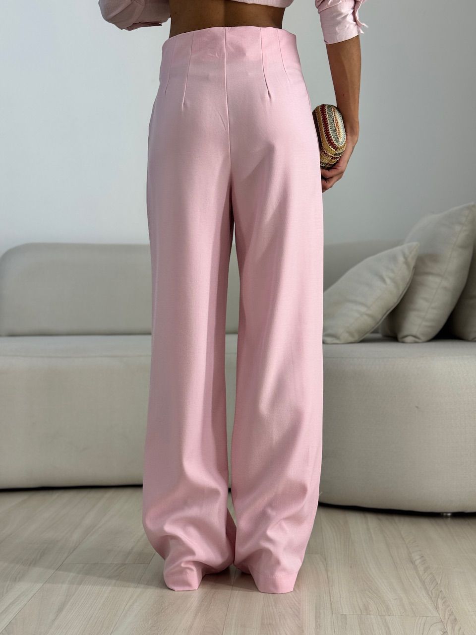 CALÇA GLENDA PANTALONA ROSA