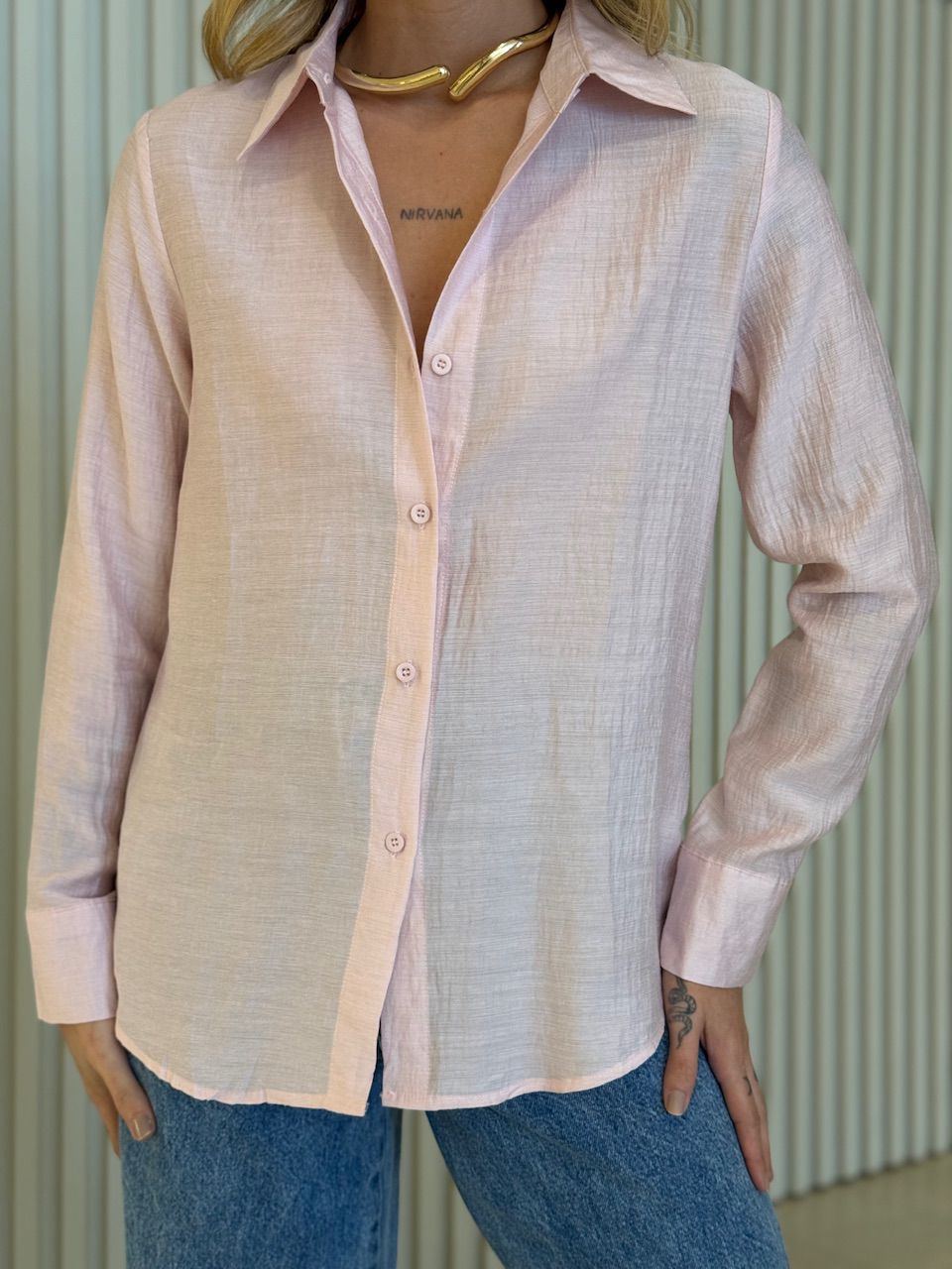 CAMISA DANDARA LISA BABY PINK