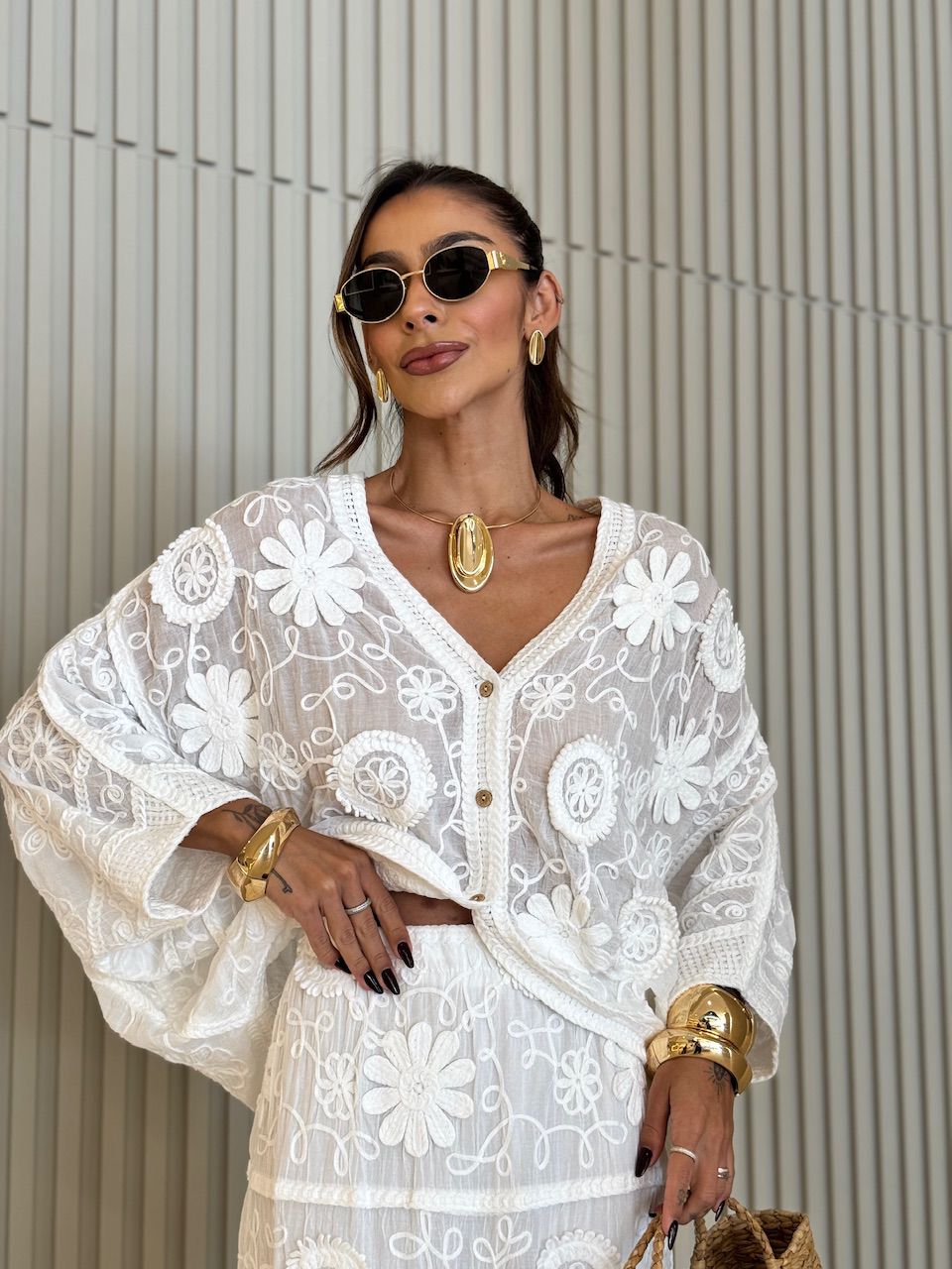 CAMISA POLIANE CROCHÊ OFF