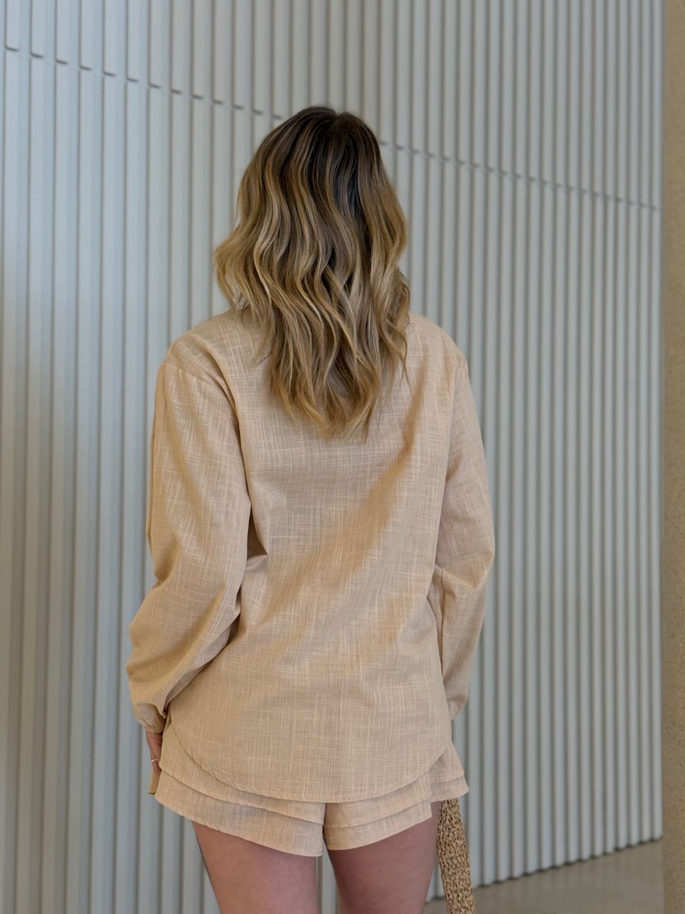 CONJUNTO BÁRBARA CAMISA SHORT NUDE