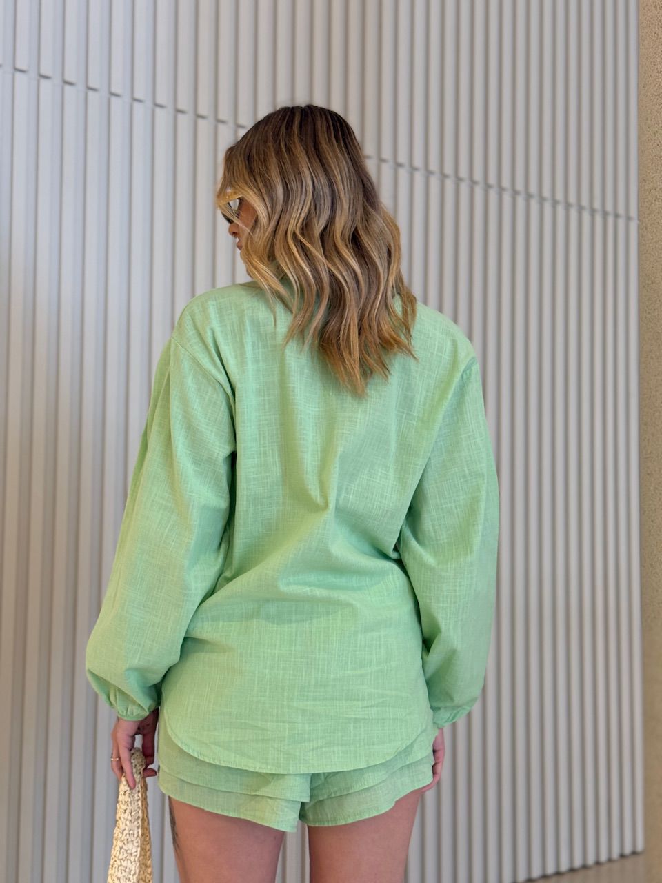 CONJUNTO BÁRBARA CAMISA SHORT VERDE