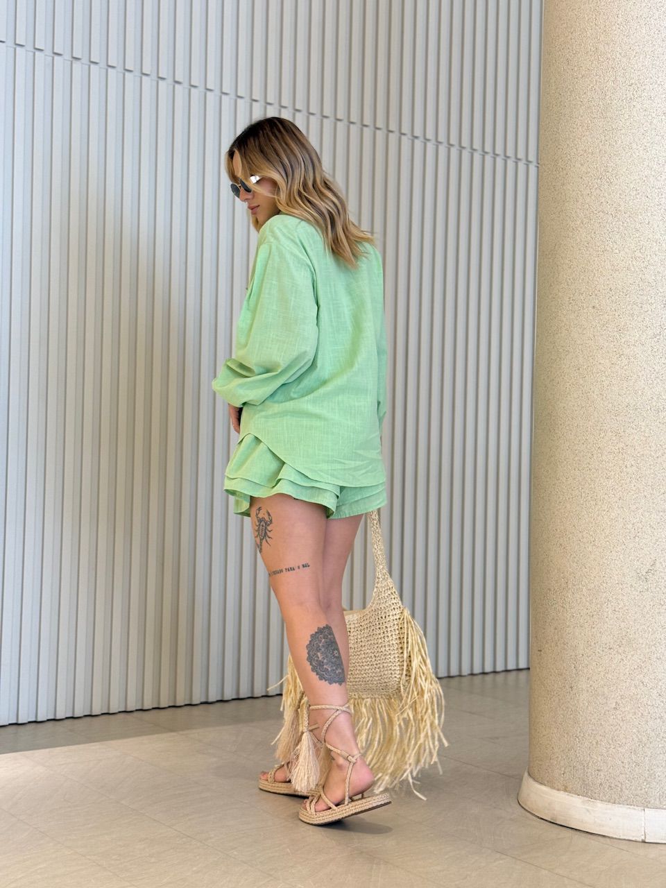 CONJUNTO BÁRBARA CAMISA SHORT VERDE