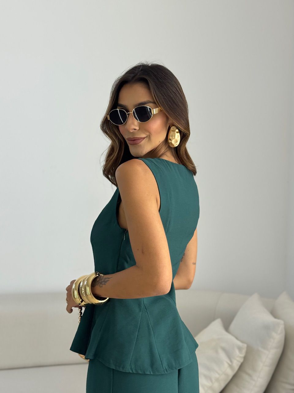 BLUSA MICHELE CAVADA VERDE