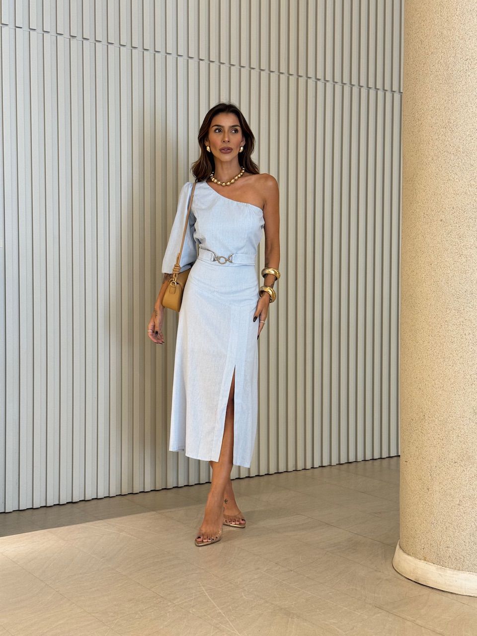 CONJUNTO AGATHA SAIA LONGA BABY BLUE - 0073690365 - CAROLLA FERRARO