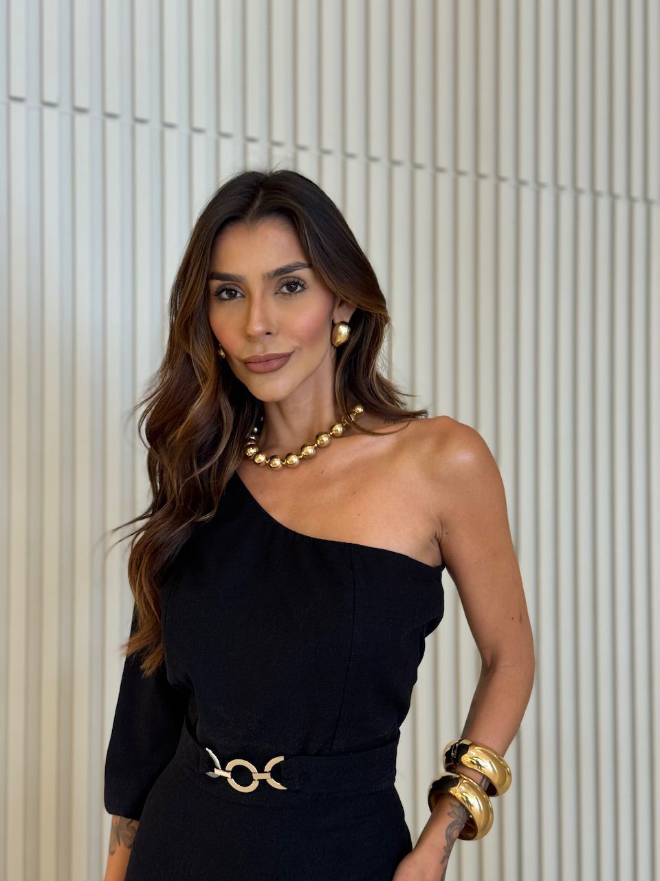 CONJUNTO AGATHA SAIA LONGA PRETO