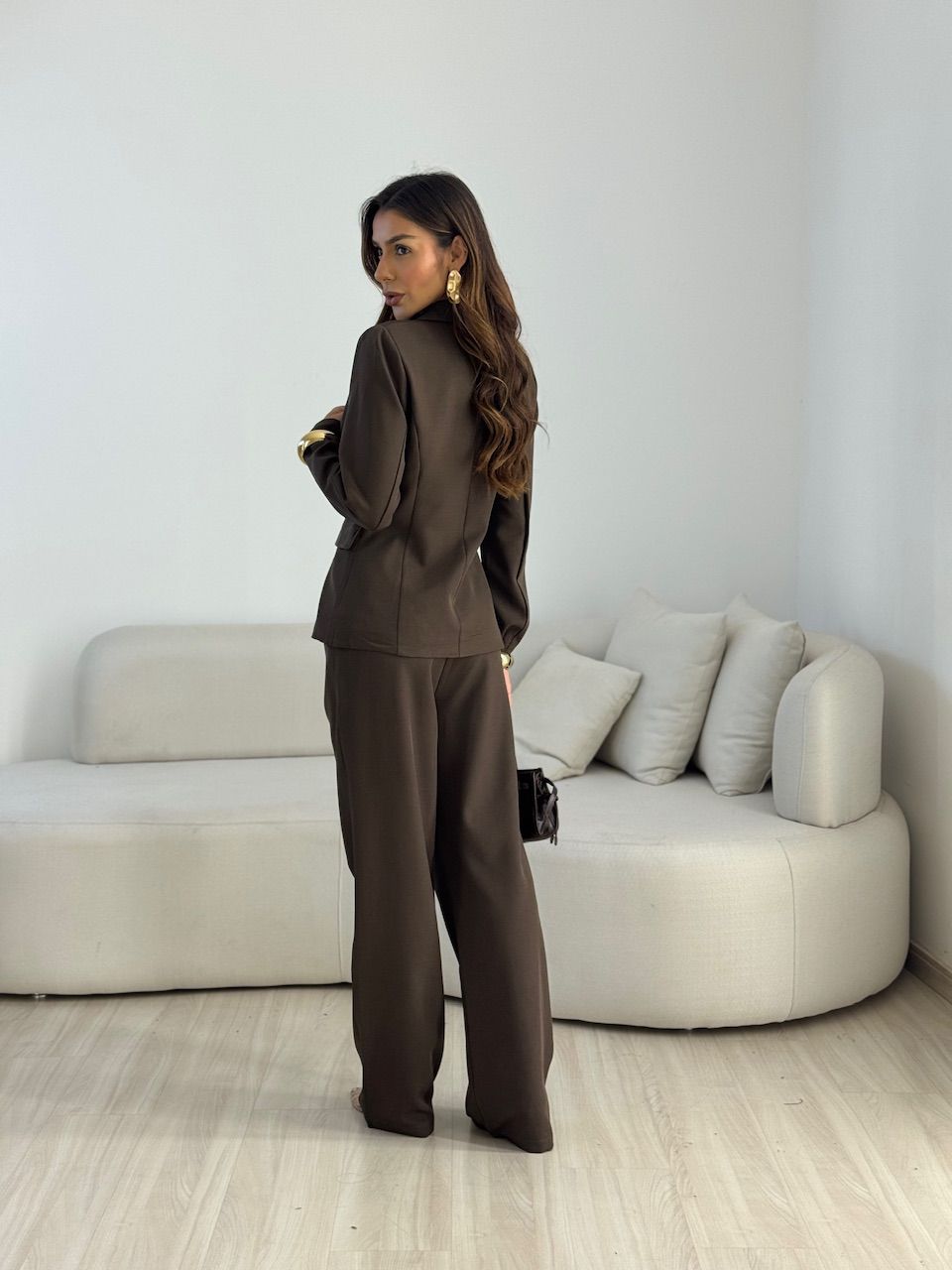 CONJUNTO DIANA BLAZER CALÇA CAQUI