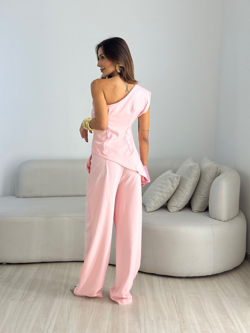CONJUNTO JACQUE NULA MANGA ROSA