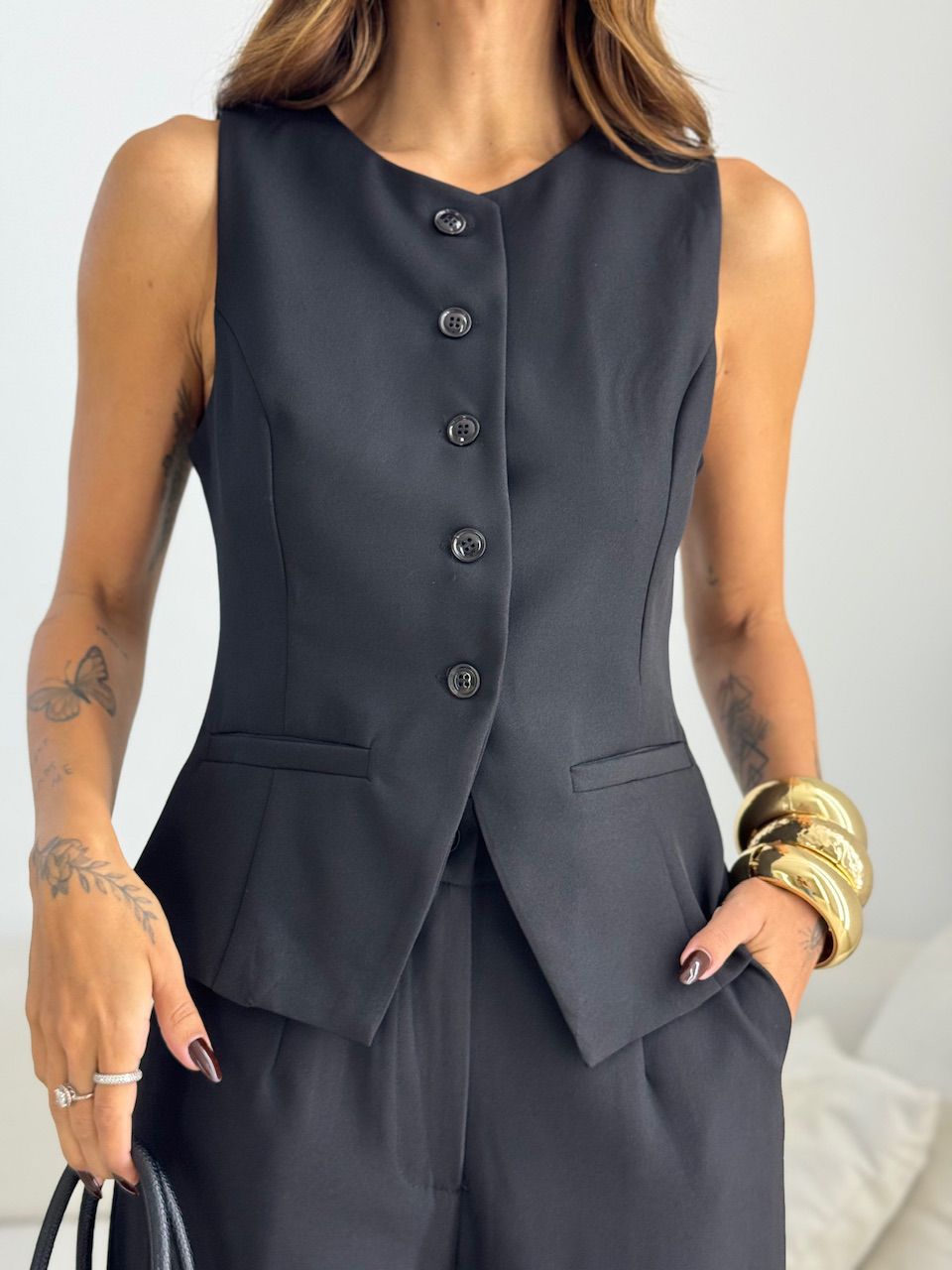 CONJUNTO ROBERTA COLETE CALÇA PRETO