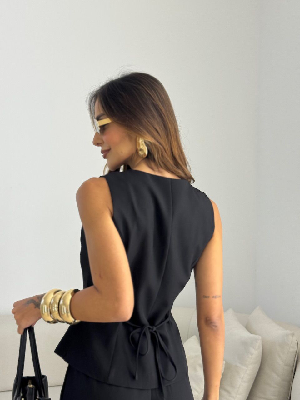 CONJUNTO ROBERTA COLETE CALÇA PRETO