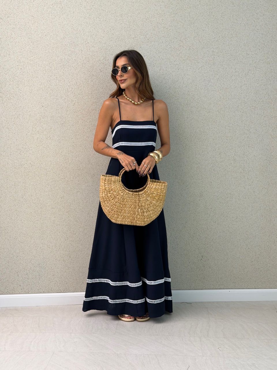 VESTIDO MARÍLIA ALÇA MARINHO