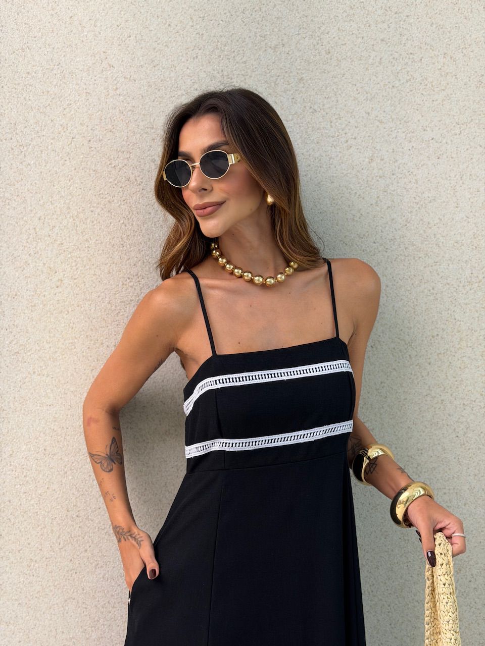 VESTIDO MARÍLIA ALÇA PRETO