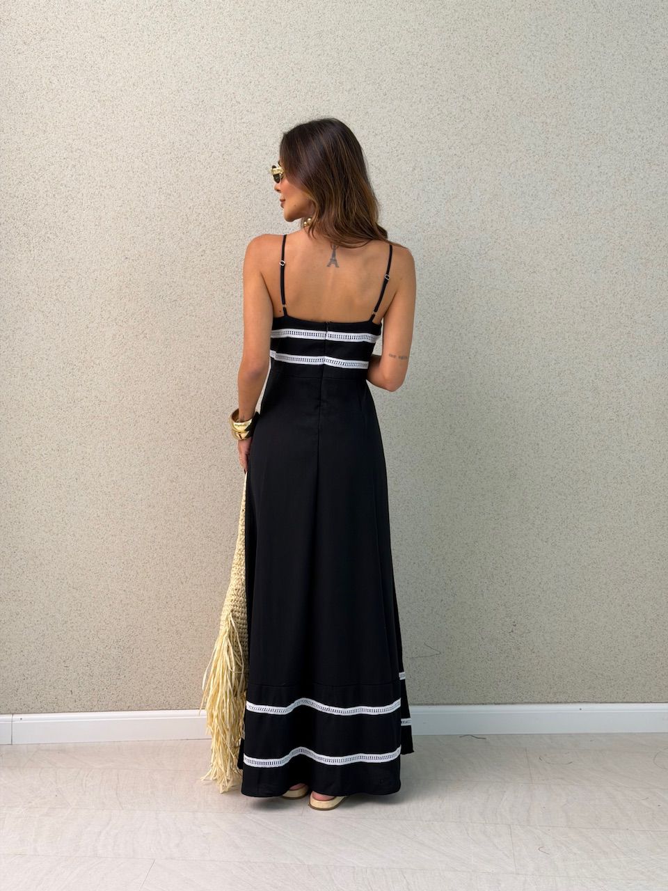 VESTIDO MARÍLIA ALÇA PRETO