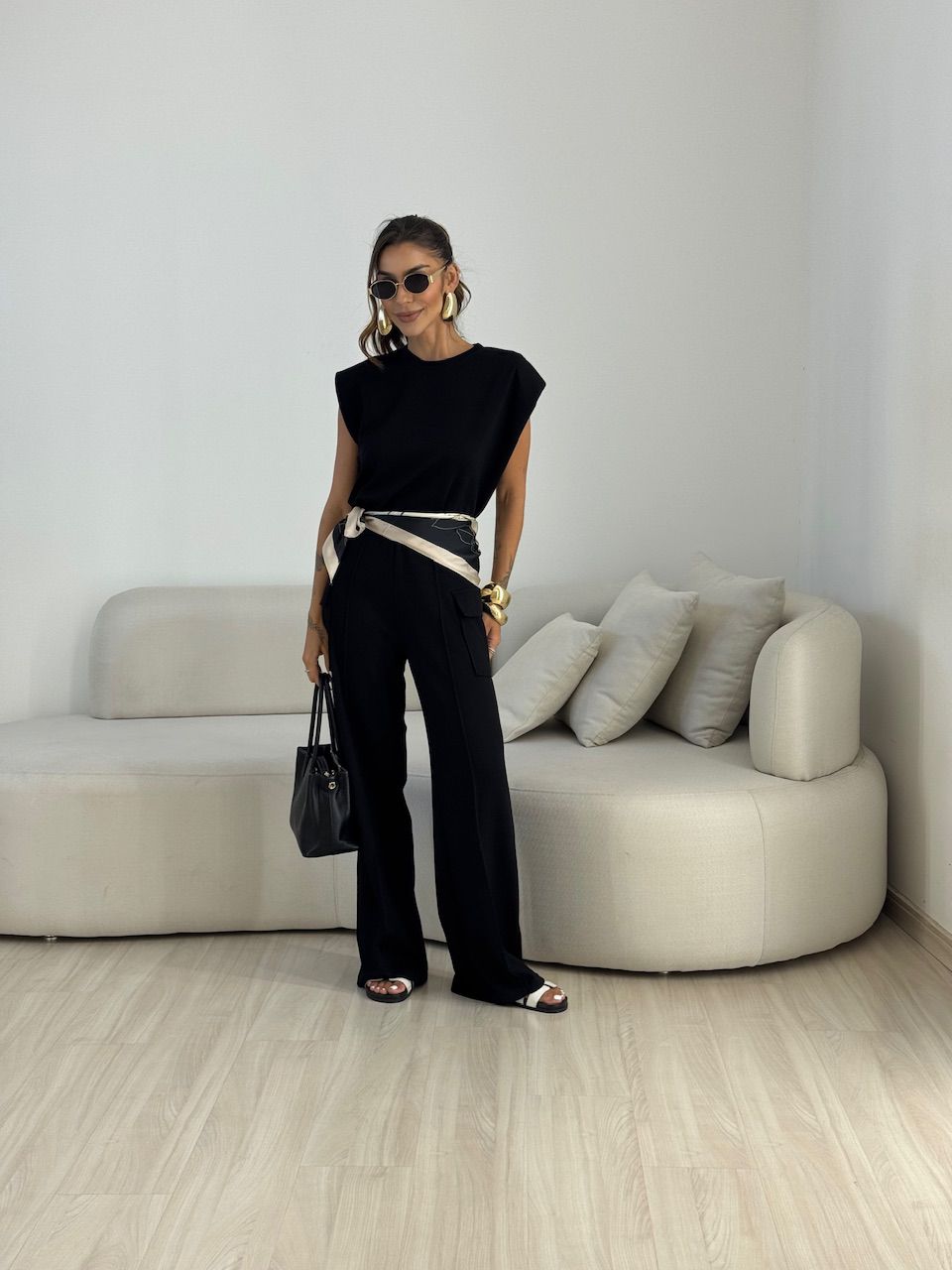 BLUSA ANGÉLICA MUSCLE PRETA