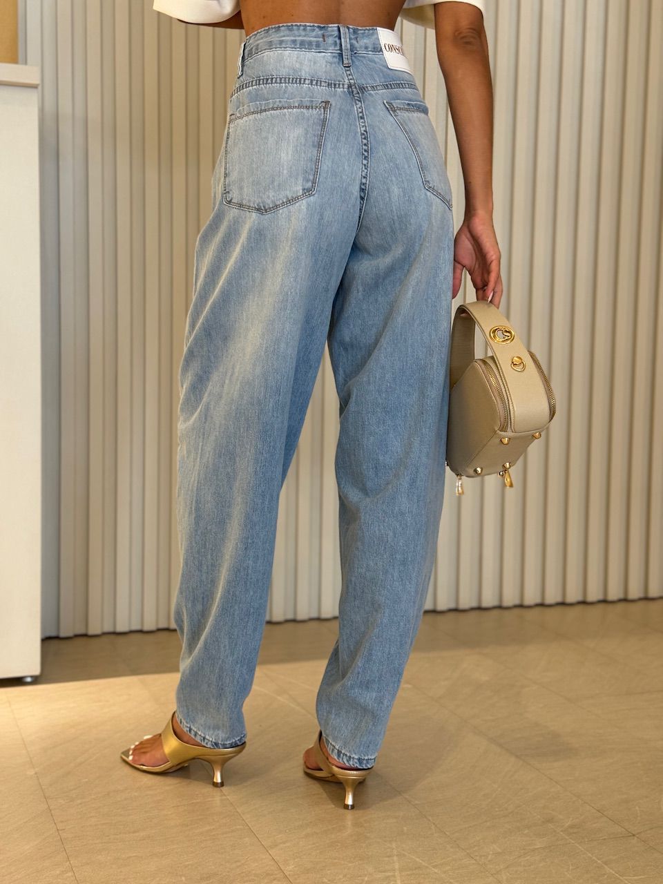 CALÇA LUNA BALLOON JEANS CLARO