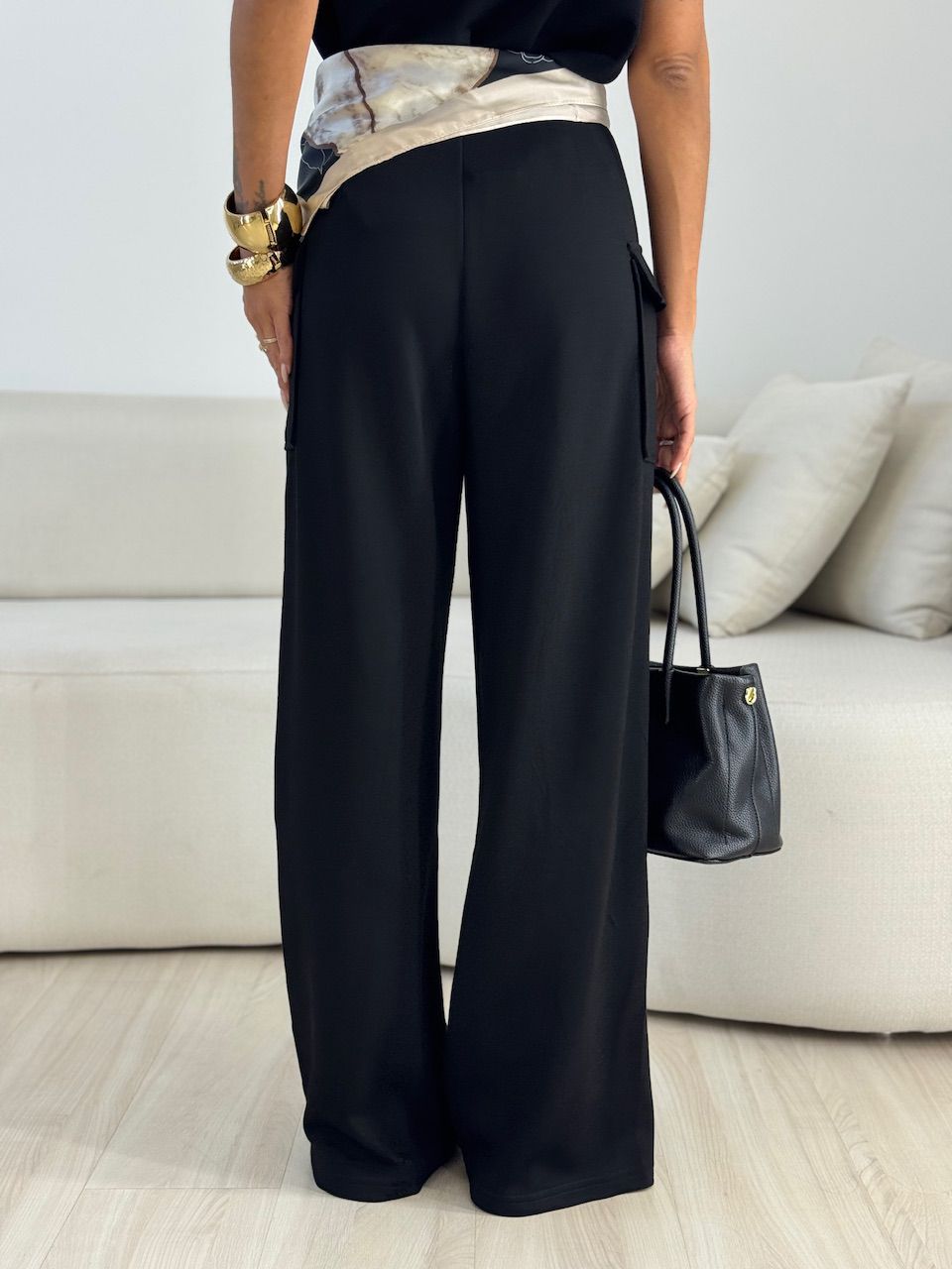 CALÇA MAFER CARGO PRETA