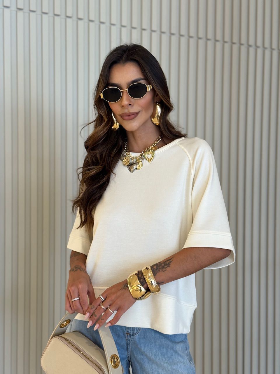 T-SHIRT CAMILE OVER OFF