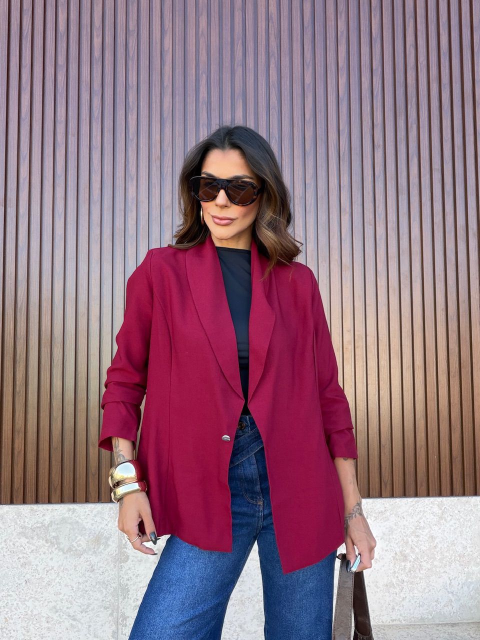 BLAZER SUELEN OVER VINHO