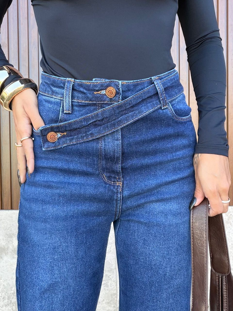 CALÇA LAUREN RETA JEANS MÉDIO