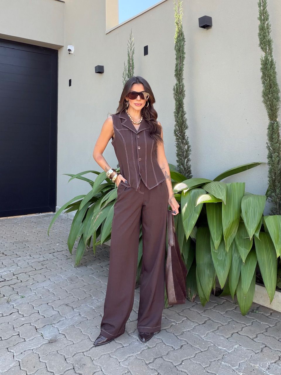 CONJUNTO LAISA COLETE CAFÉ