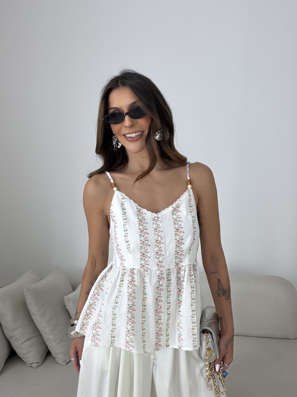 BLUSA FABIOLA ALCINHA OFF - 0080680048 - CAROLLA FERRARO