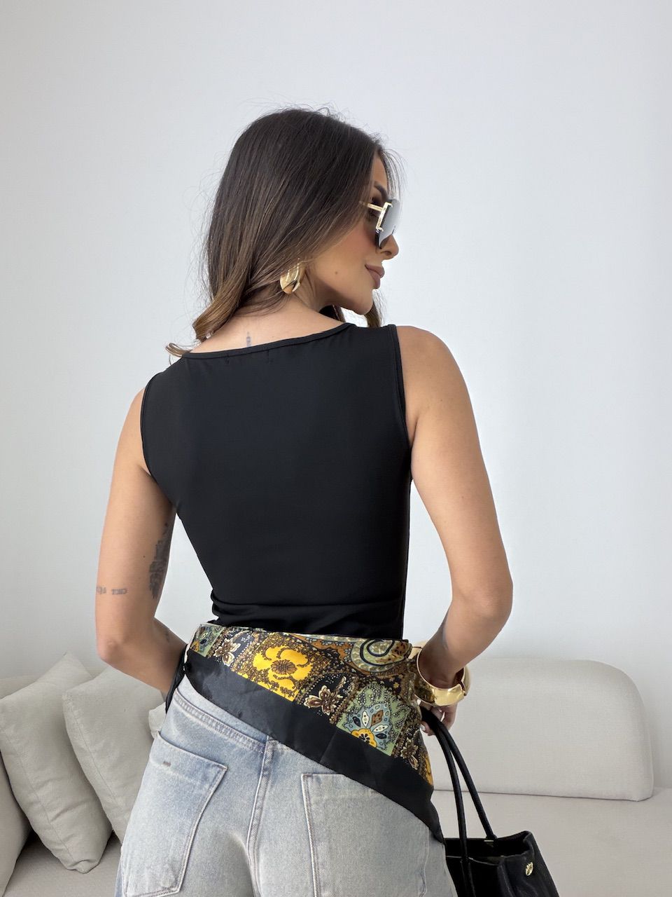 BODY ANA CAROLINA BÁSICO PRETO