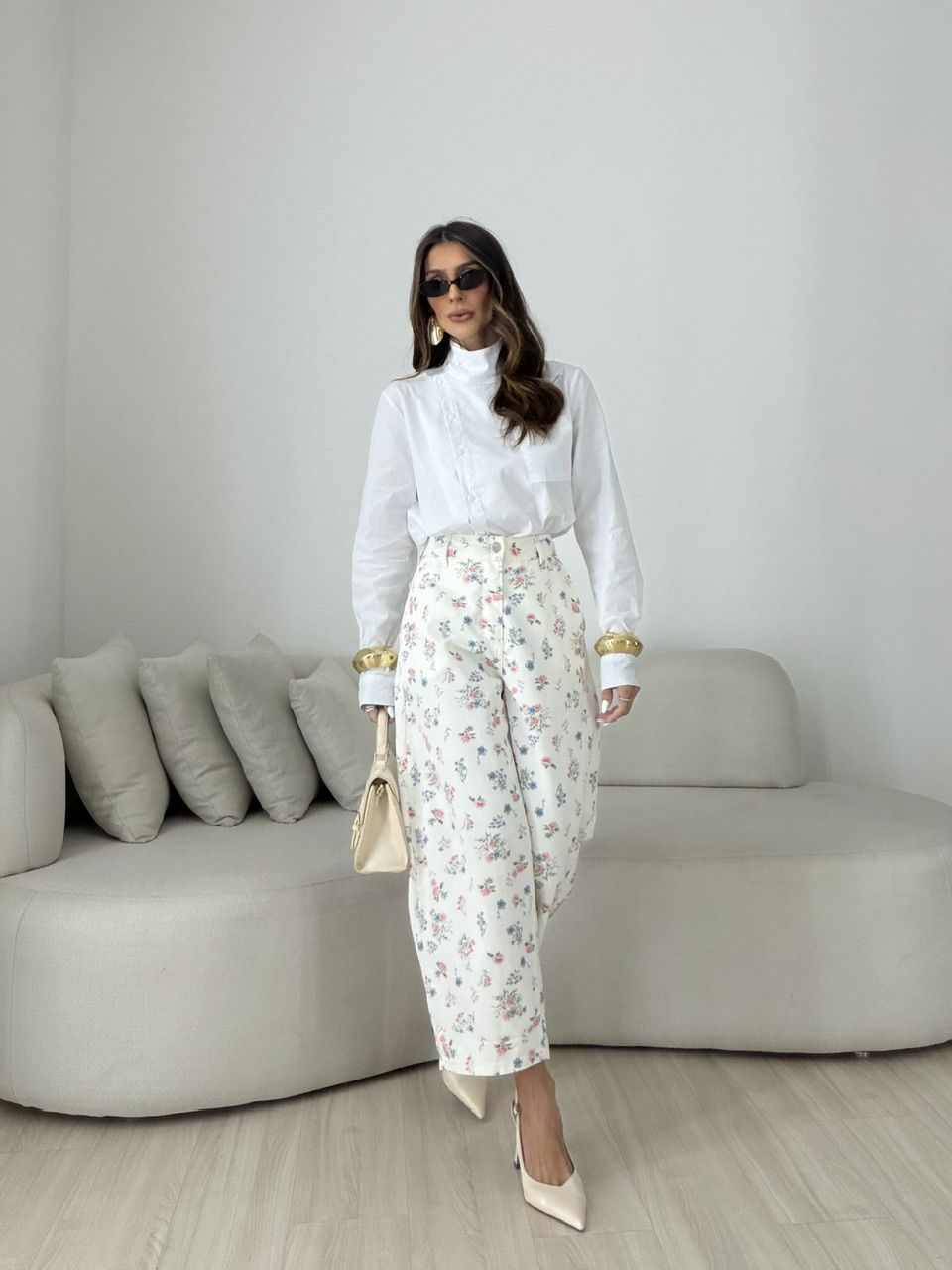 CALÇA PAOLA FLORES OFF