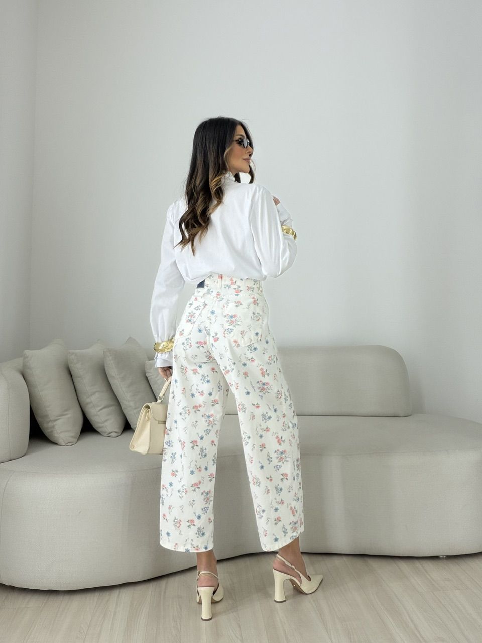CALÇA PAOLA FLORES OFF