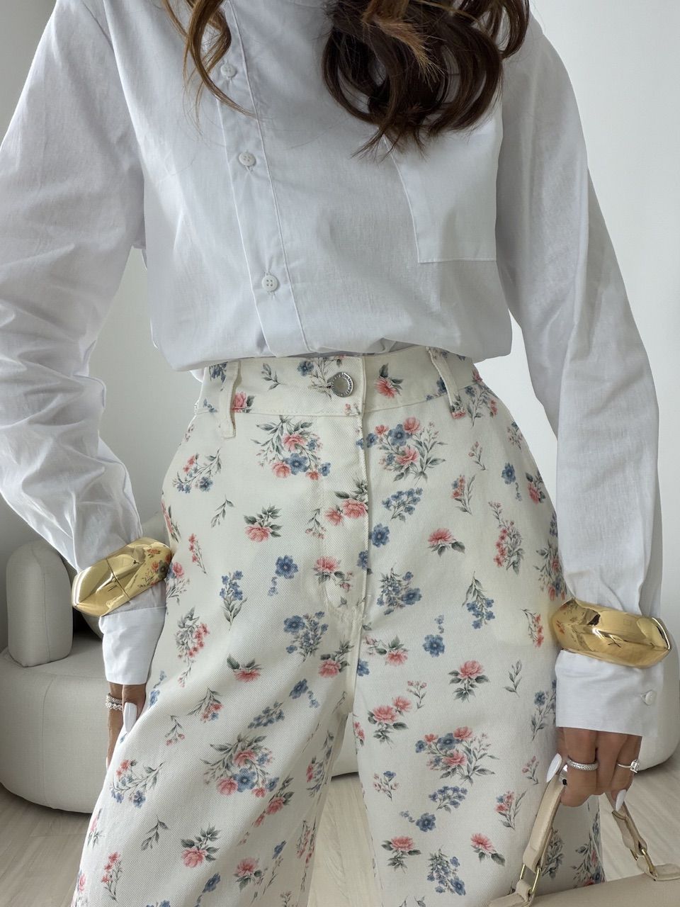 CALÇA PAOLA FLORES OFF