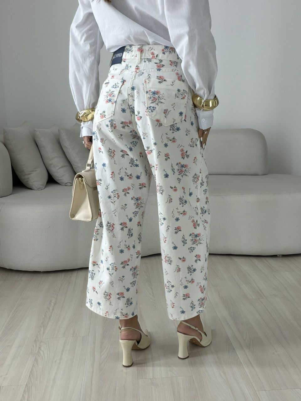 CALÇA PAOLA FLORES OFF