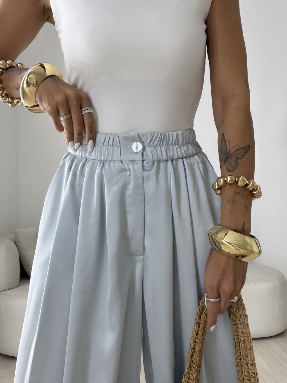 CALÇA BRUNA ALADIM AZUL CLARO