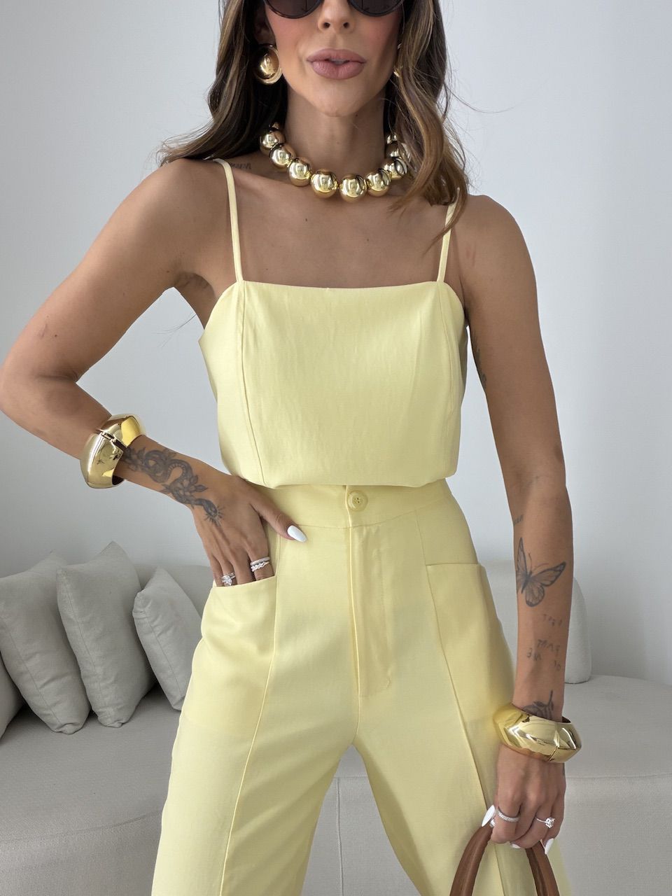 CONJUNTO MAJU ALCINHA AMARELO
