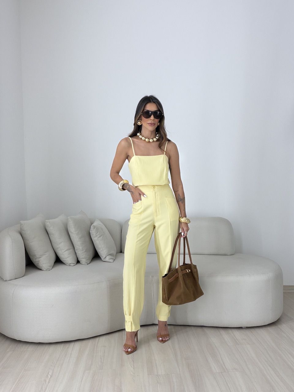 CONJUNTO MAJU ALCINHA AMARELO