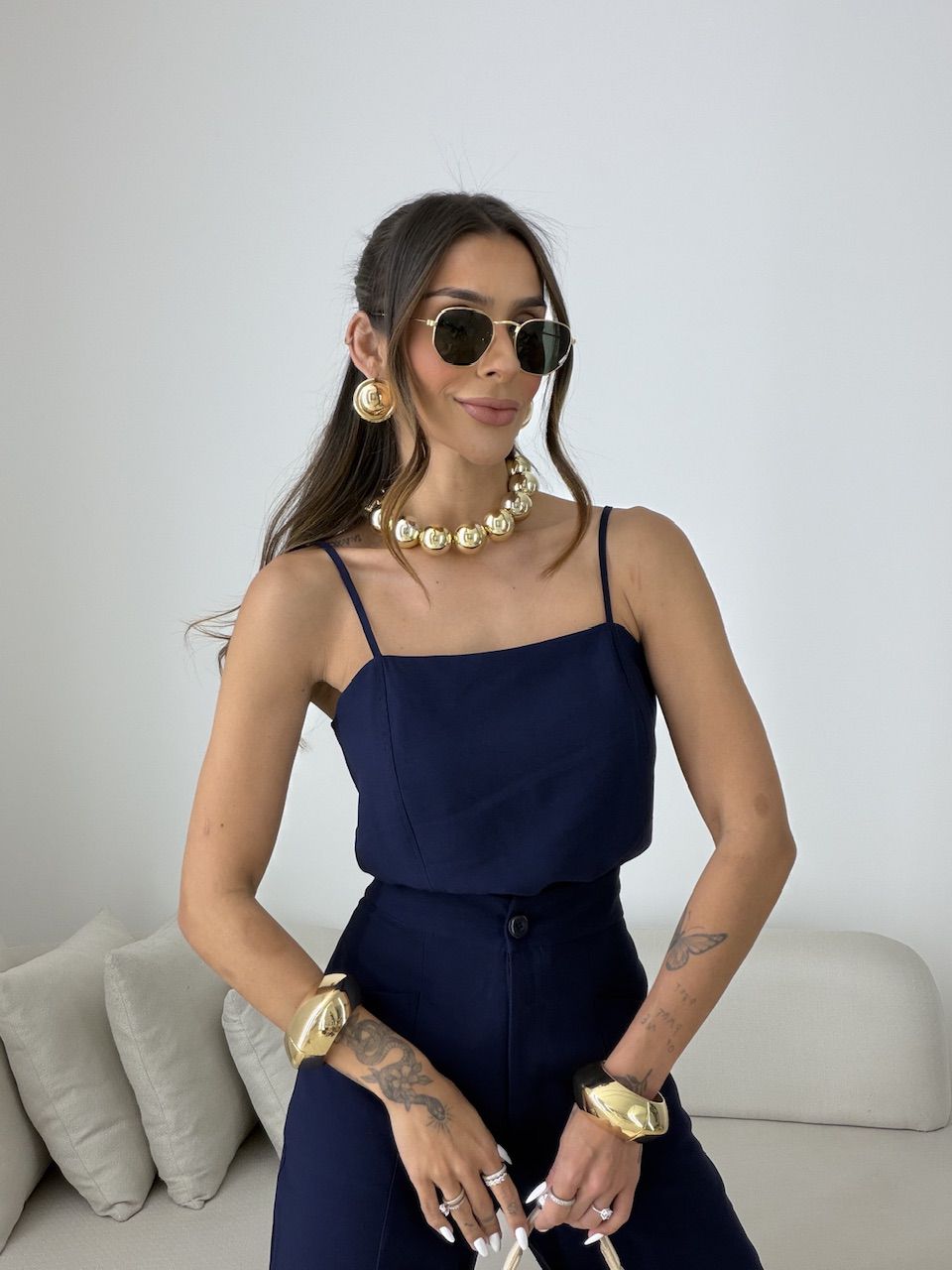 CONJUNTO MAJU ALCINHA MARINHO