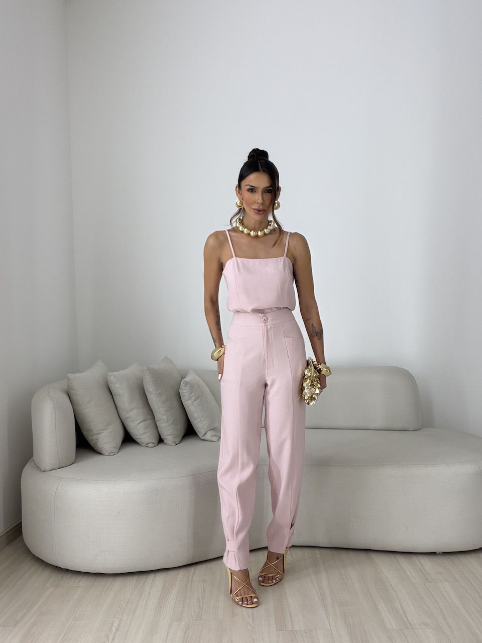 CONJUNTO MAJU ALCINHA ROSA - 0080720031 - CAROLLA FERRARO