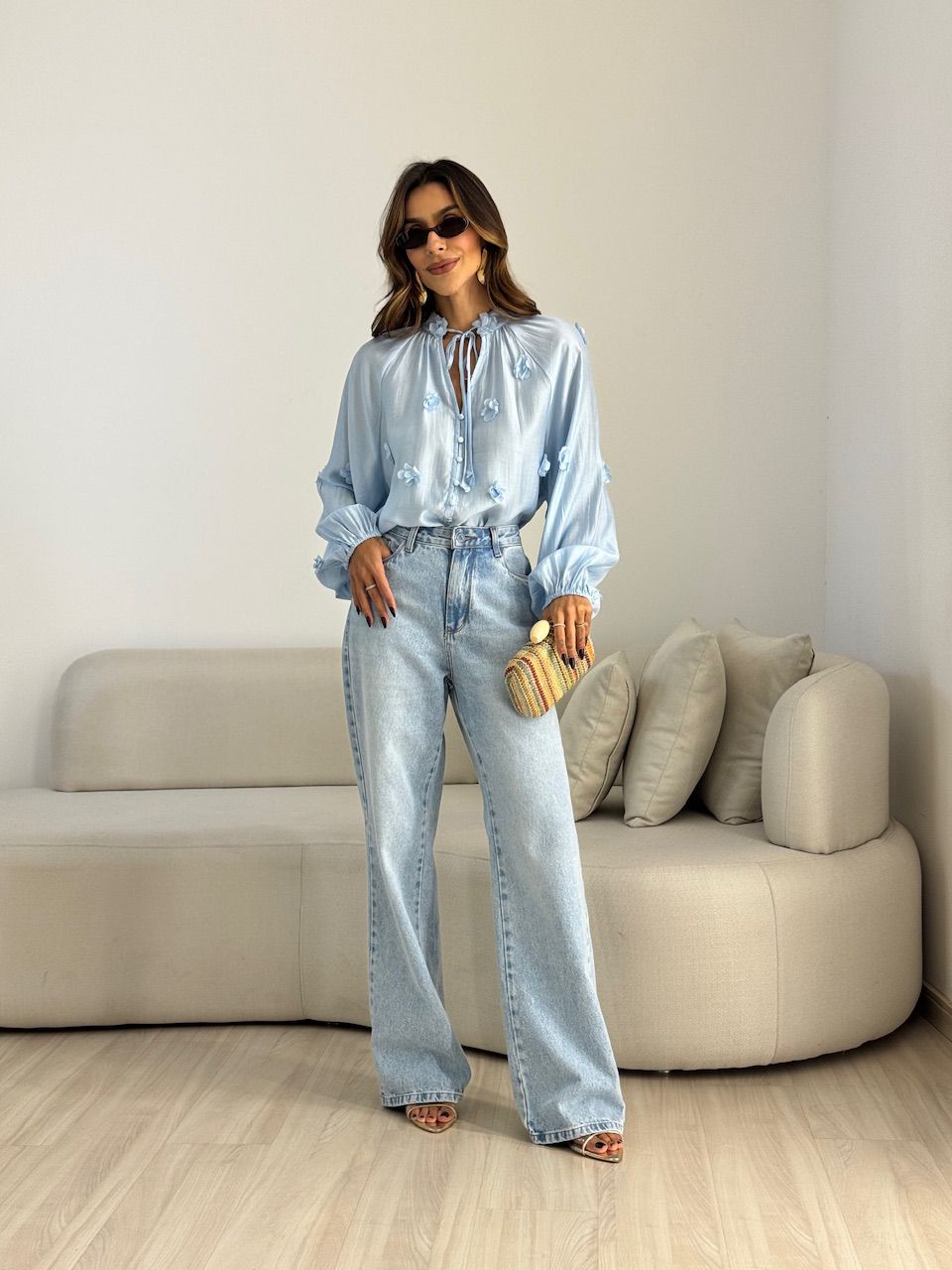 BATA KÉZIA FLORES BABY BLUE