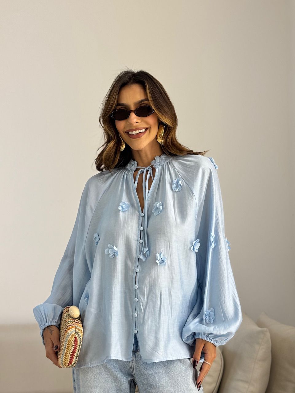 BATA KÉZIA FLORES BABY BLUE