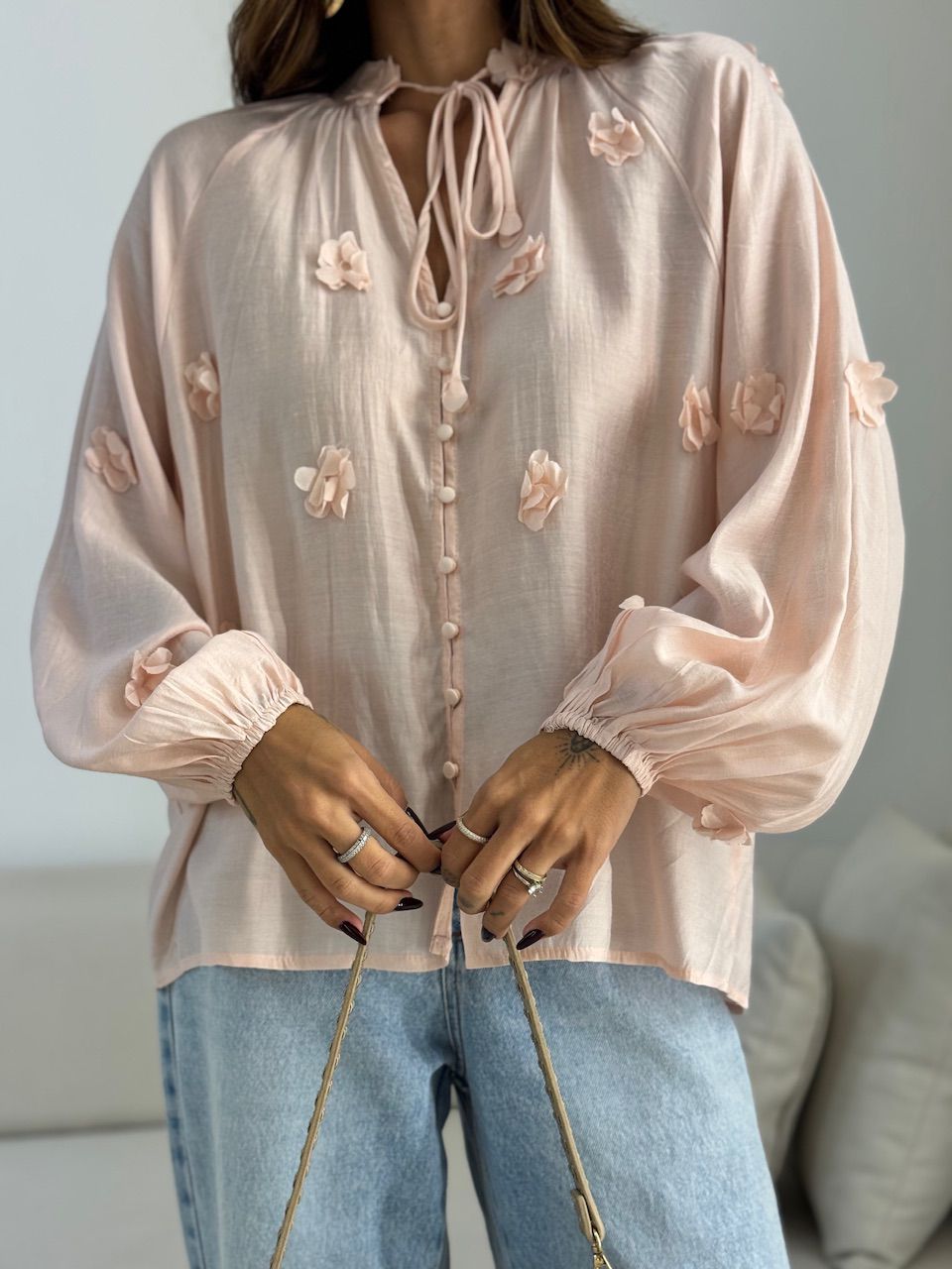 BATA KÉZIA FLORES BABY PINK