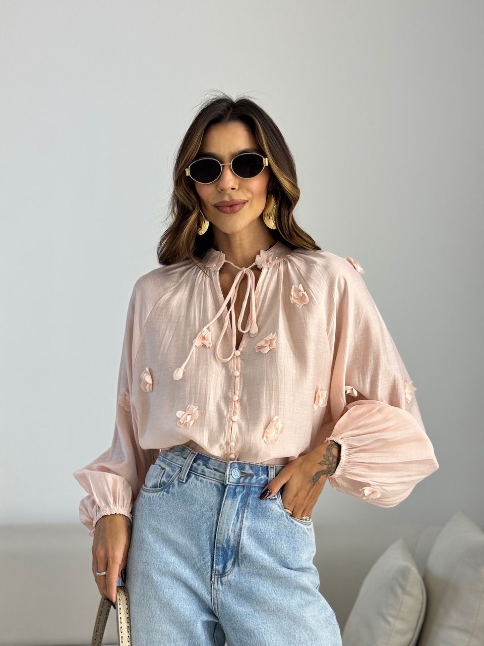 BATA KÉZIA FLORES BABY PINK