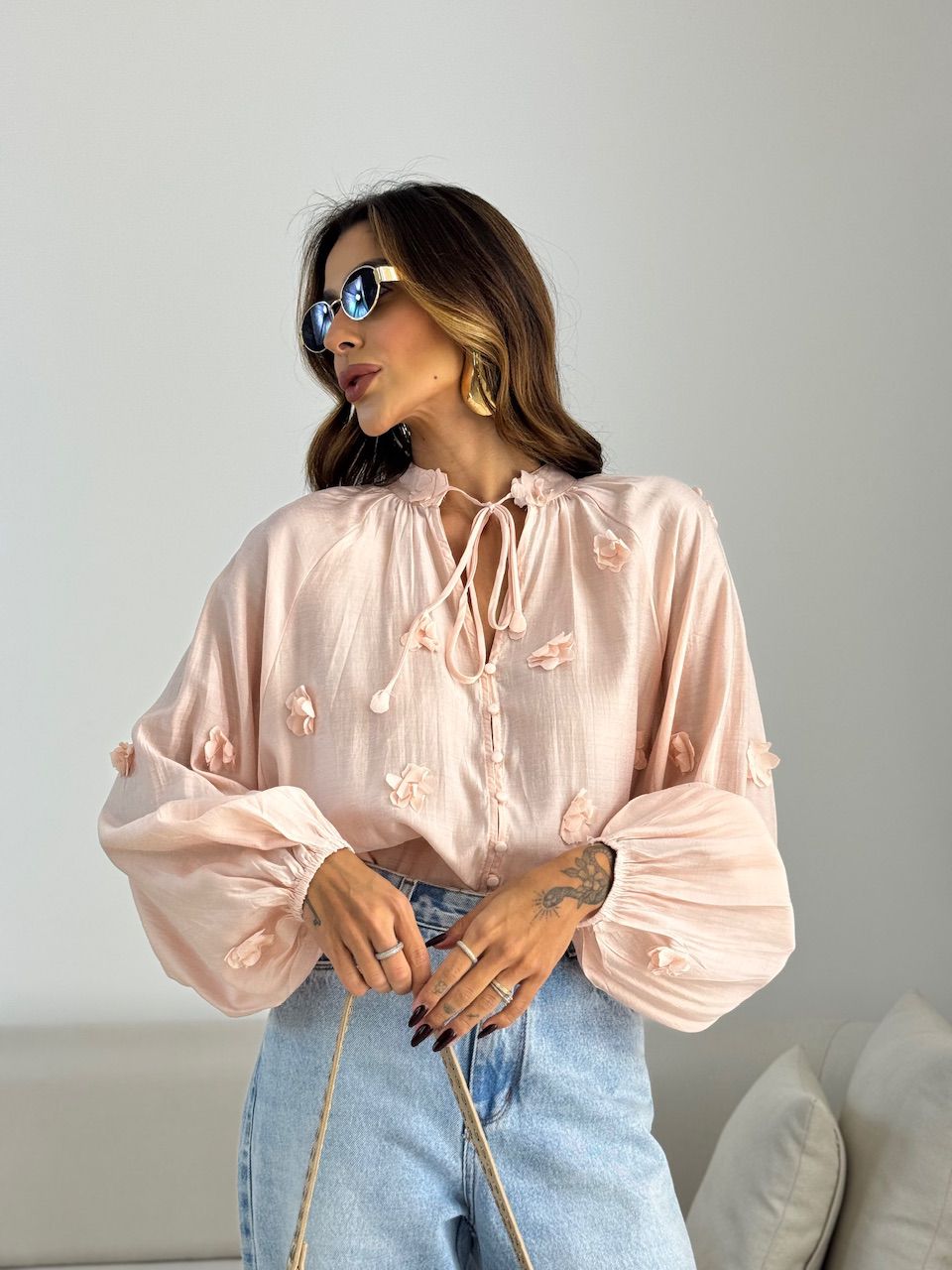 BATA KÉZIA FLORES BABY PINK