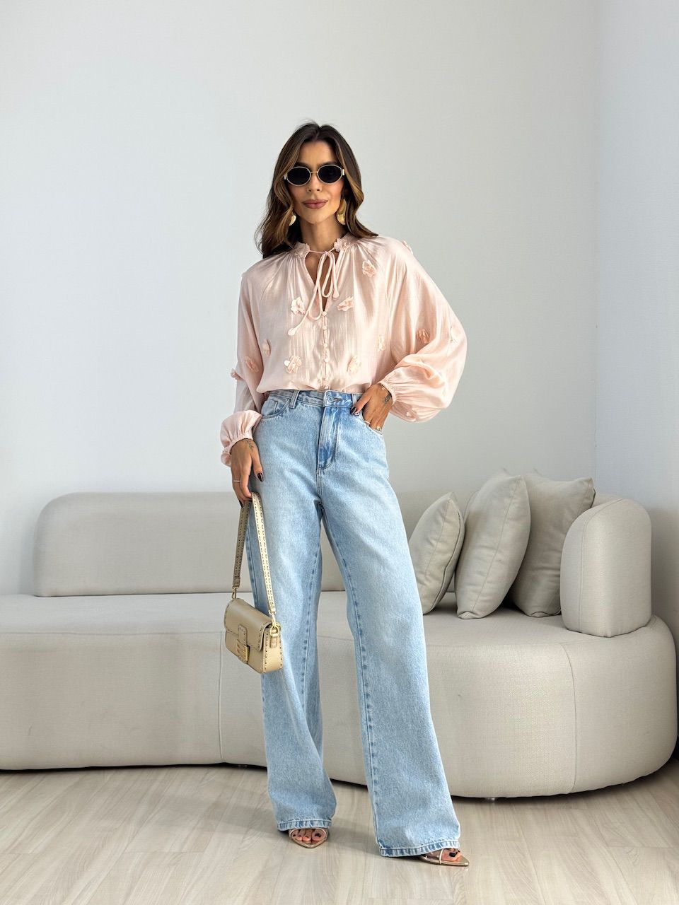 BATA KÉZIA FLORES BABY PINK