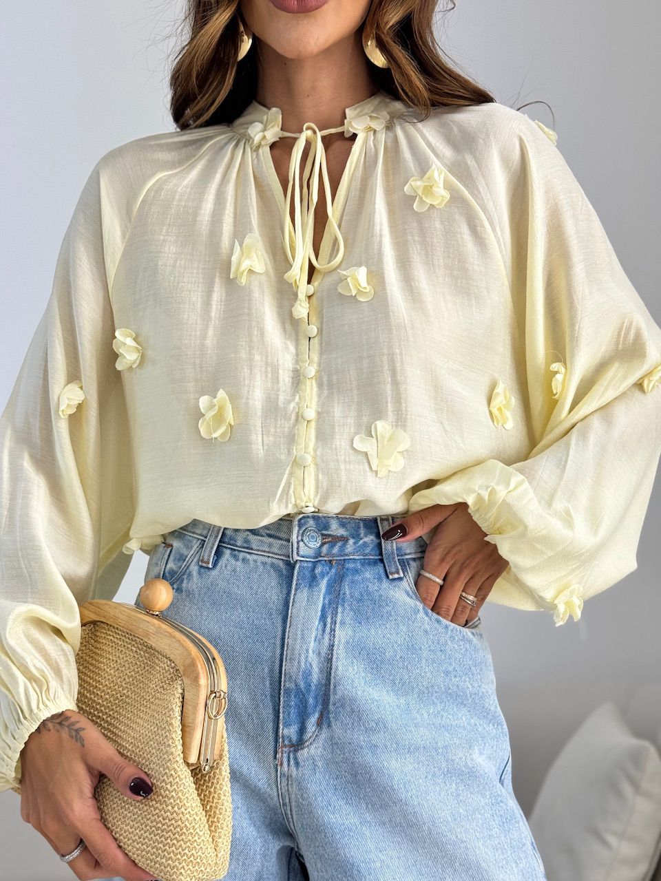 BATA KÉZIA FLORES YELLOW BUTTER - 0071970431 - CAROLLA FERRARO