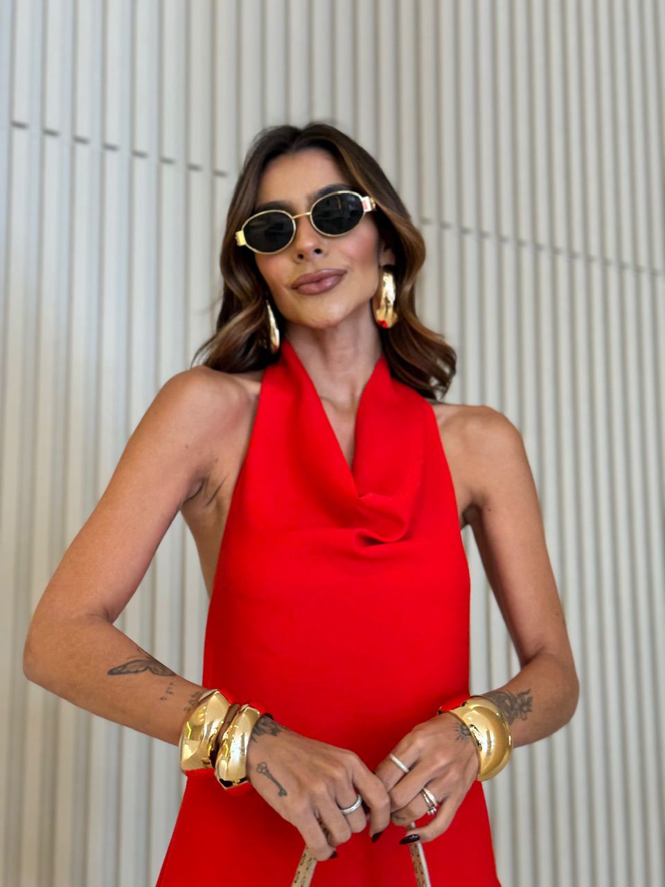 CONJUNTO BETÂNIA SHORT VERMELHO