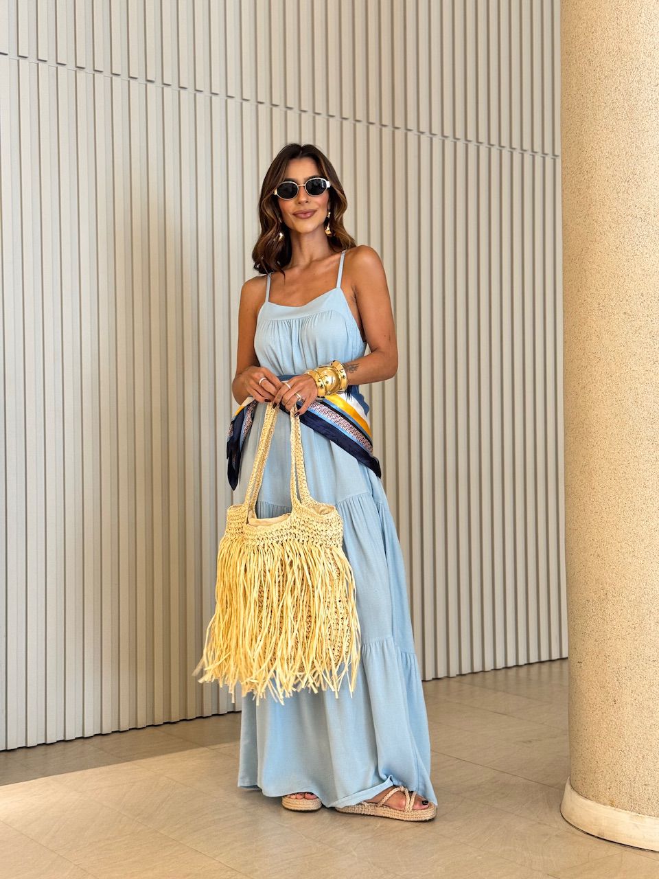 VESTIDO GLÁUCIA ALCINHA AZUL