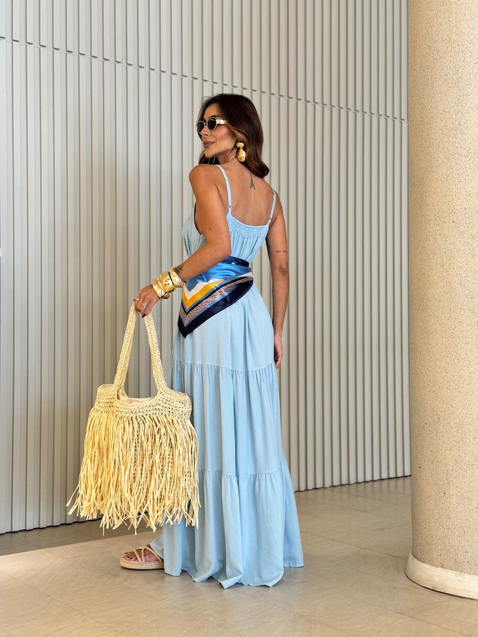 VESTIDO GLÁUCIA ALCINHA AZUL